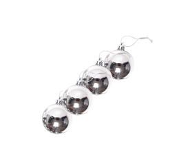 NATAL BOLA LISA 5CM NTB1003 PTA C/4